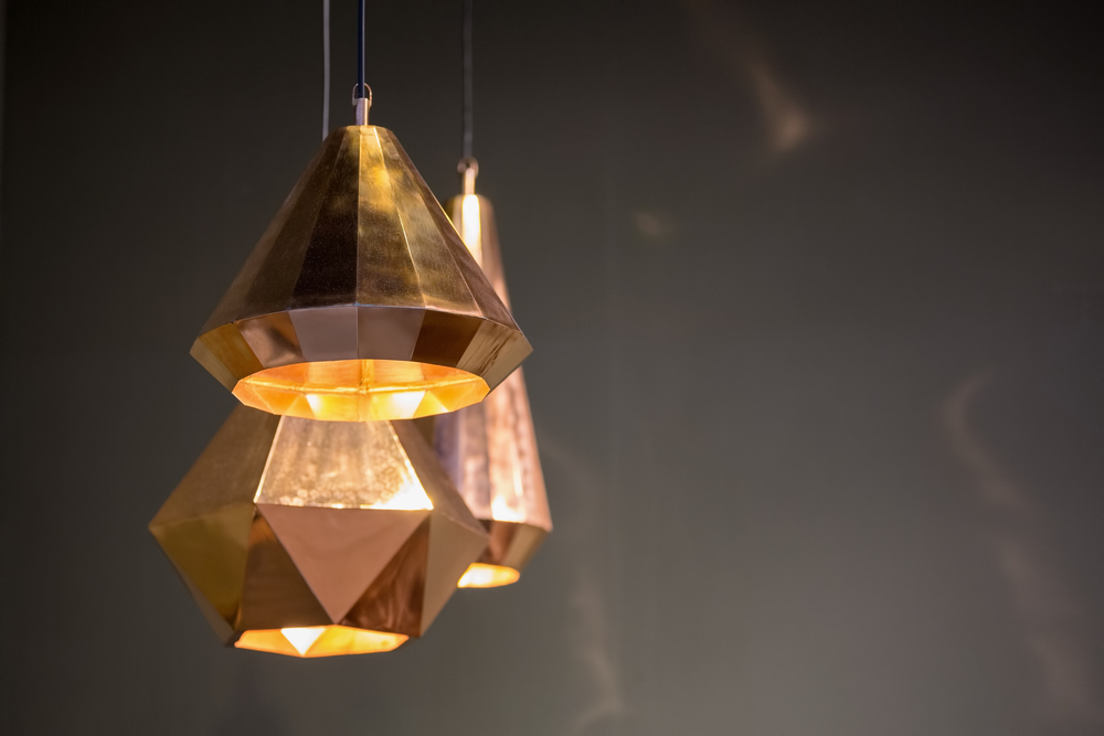metal multi-light pendant fixture