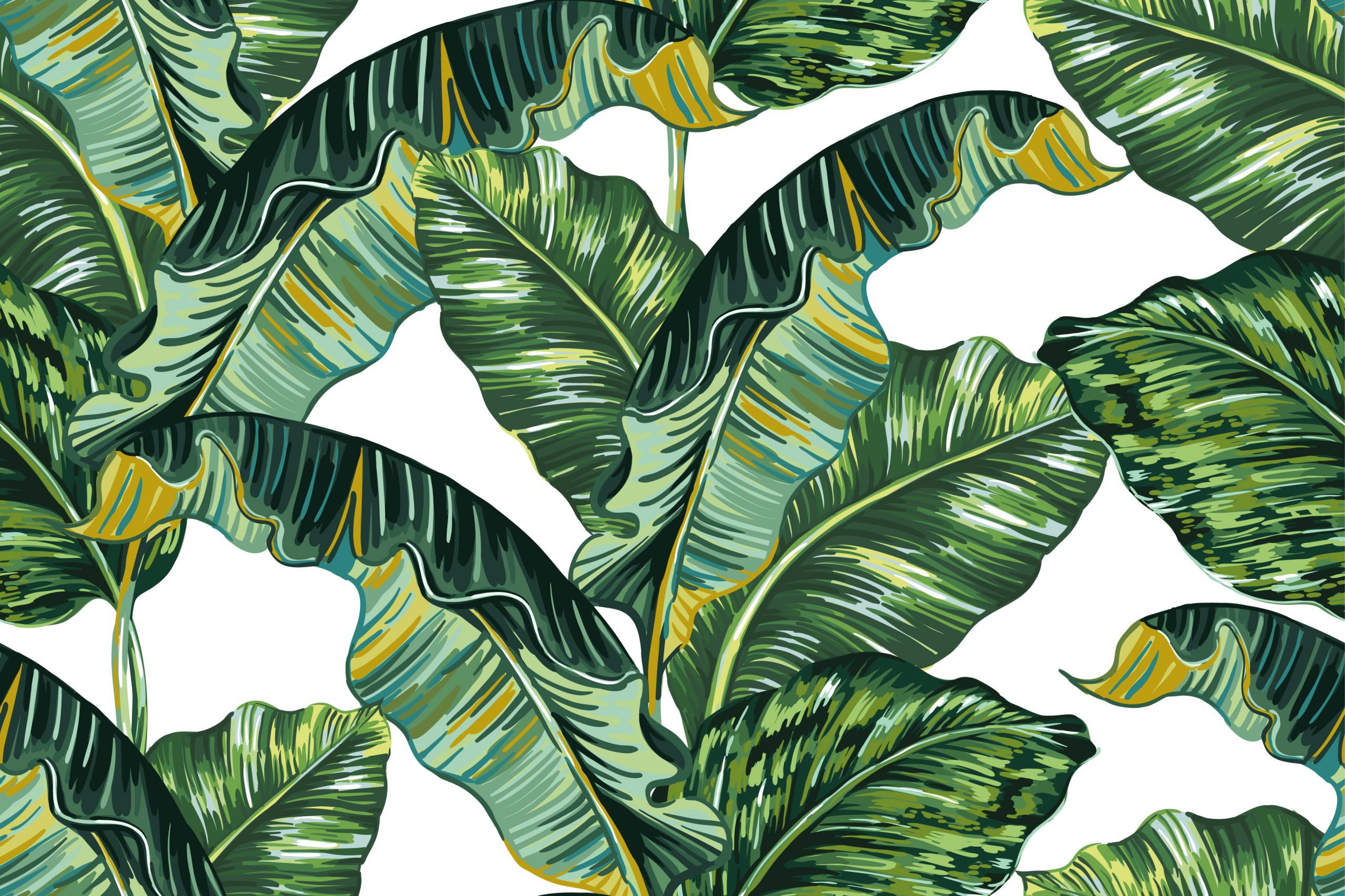 banana leaf print
