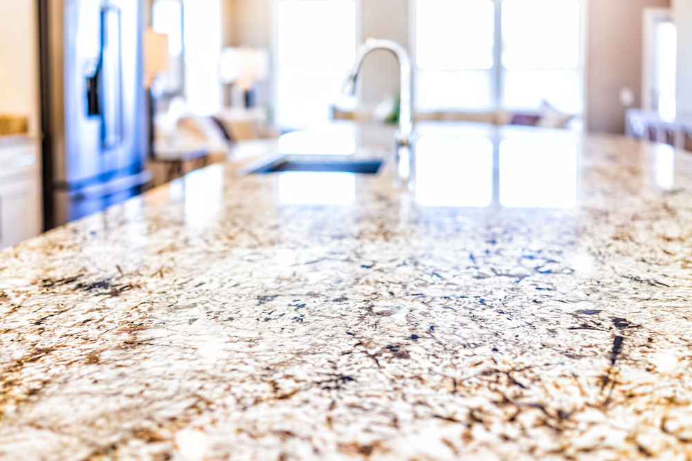 granite countertop close-up