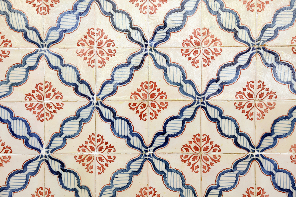 hand-painted Mediterranean tile
