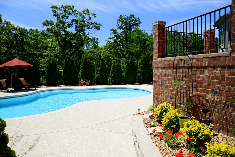 Sunset Hills Outdoor Addition Expanded Pool Deck and Walkway