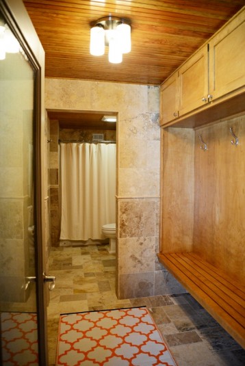 Sunset Hills Outdoor Addition Changing Room and Bathroom