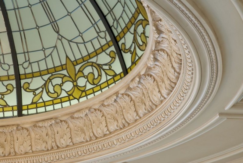 Custom Glass Dome Ceiling Detail - Monticello