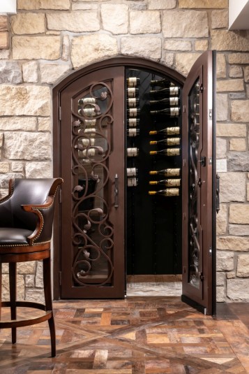 built in wine storage rack cabinet design