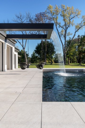 cantilevered beam waterfall design