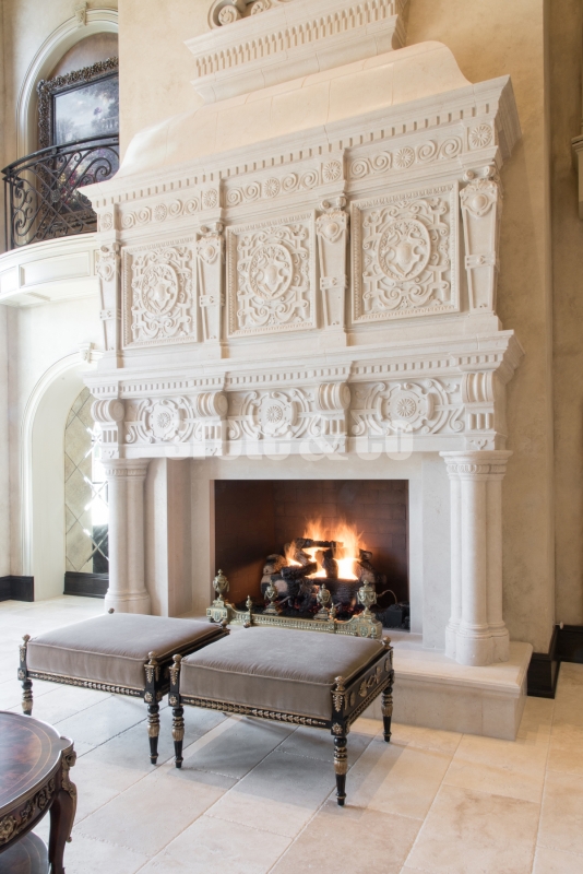 Custom fireplace mantel design