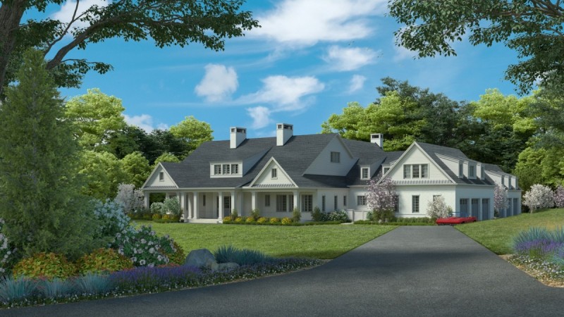 Architect home design rendering