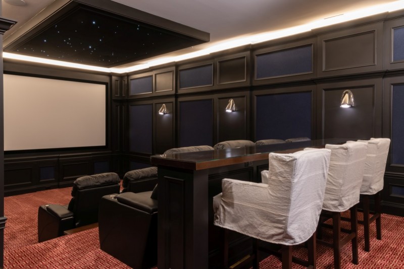 custom home theater interior design