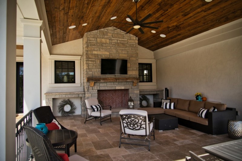custom outdoor living space