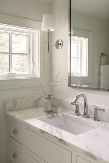 french country home bath vanity design