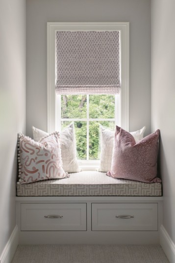 french country home window nook design