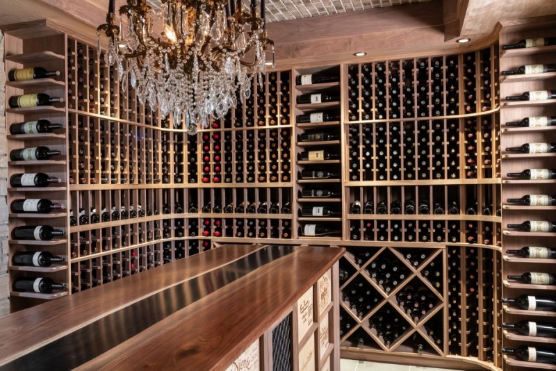 historic home wine cellar design