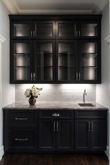 new home wet bar and cabinets design