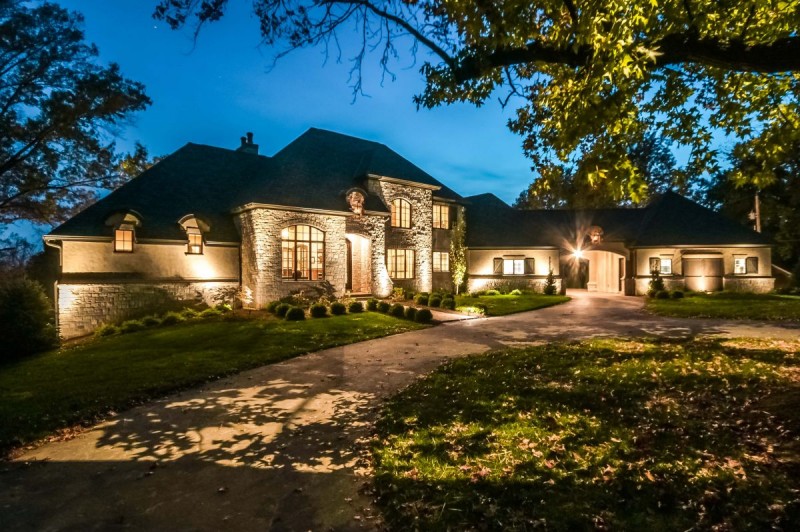 Huntbridge Forest - Front Elevation at Night