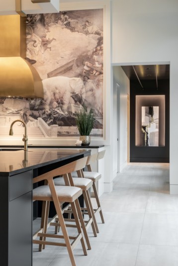 kitchen mural backsplash design