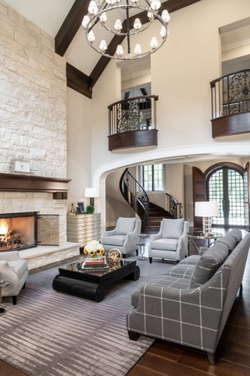 ladue family room interior design