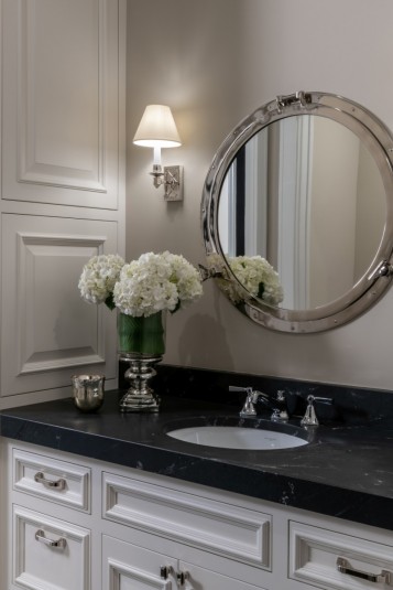 ladue home powder room interior design