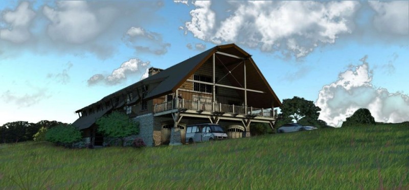 Luxury Barn Design Rendering