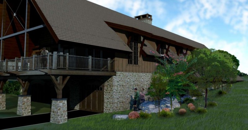 Luxury Barn with Porch Design