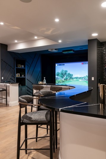 lower level home bar design