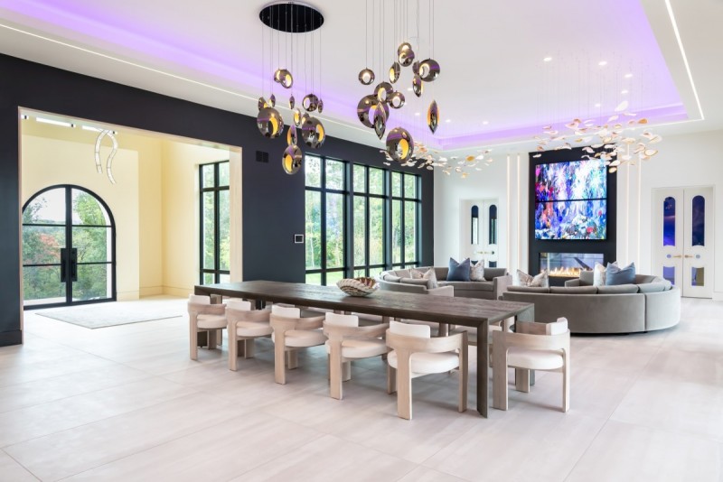 modern custom home interior design