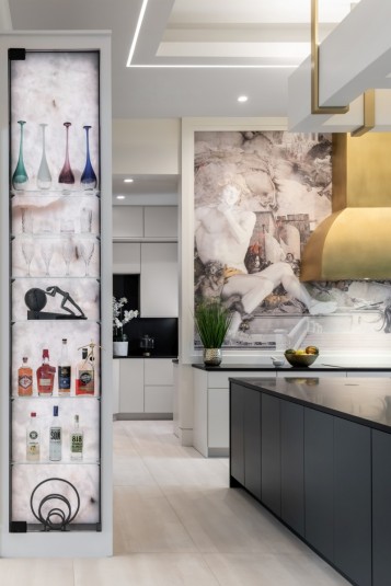 modern custom home kitchen design