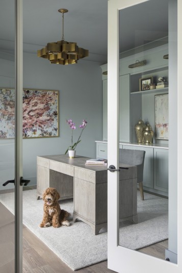 modern farmhouse home office design