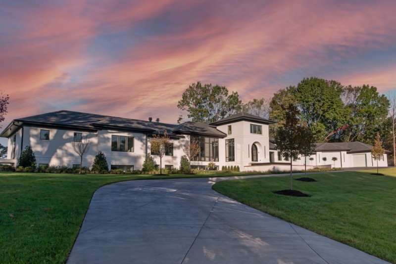modern italian villa home design in st louis