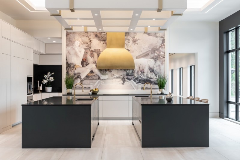 modern mediterranean kitchen interior design