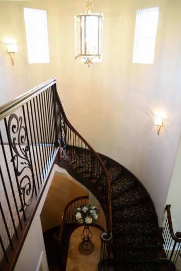 Grand Staircase design of new england style home