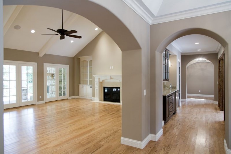 Home interior view from the Entry 