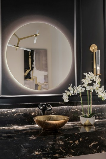 waterfall bath fixture interior design