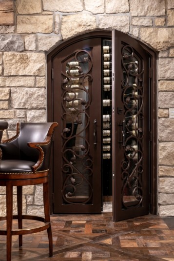 wine rack cabinet door design
