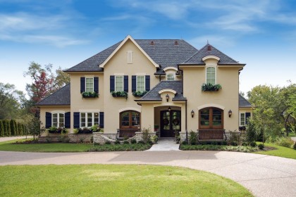 French country custom home design architecture