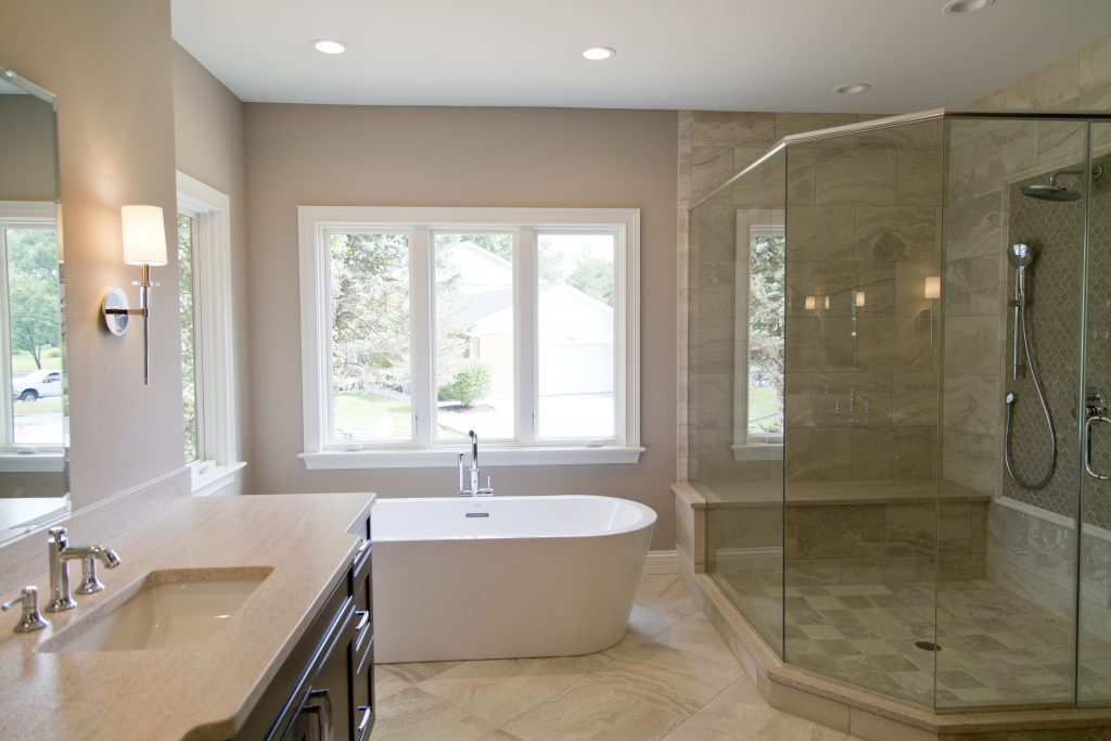 custom spec home master bath design