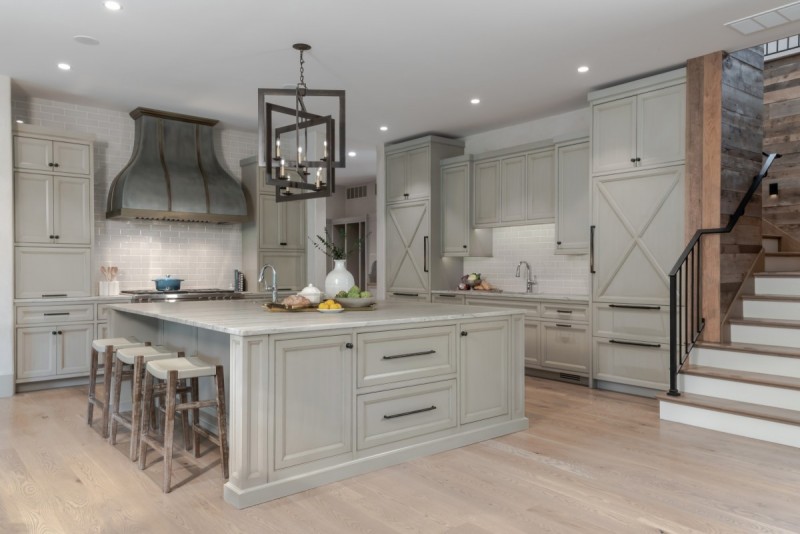 Belgian farmhouse kitchen design in St Louis