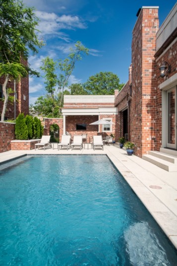 pool and outdoor kitchen design